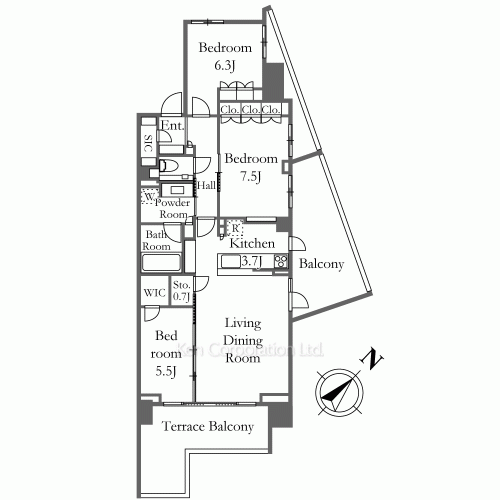 ガーデンヒルズ四ツ谷迎賓の森の写真 間取り