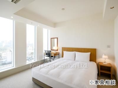 プルデンシャルタワーレジデンスの写真 ベッドルーム　※家具相談 ※26階の同じ間取タイプを撮影。仕様が異なることがあります。