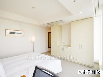 プルデンシャルタワーレジデンスの写真 ベッドルーム　※家具相談 ※26階の同じ間取タイプを撮影。仕様が異なることがあります。