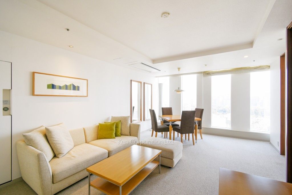 プルデンシャルタワーレジデンスの写真 居室（LDなど）　※家具相談 ※26階の同じ間取タイプを撮影。仕様が異なることがあります。