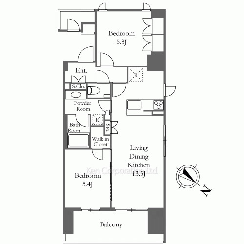 ザ・パークハビオ目黒の写真 間取り