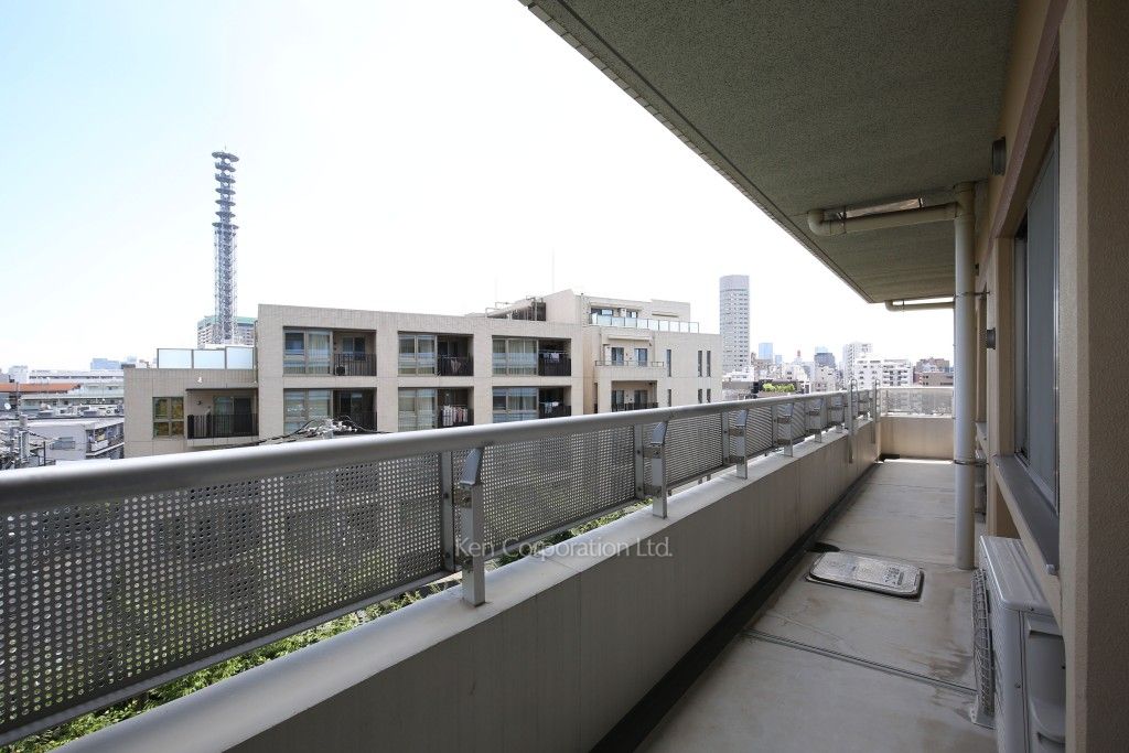 河田町ガーデン 4号棟の写真 バルコニー