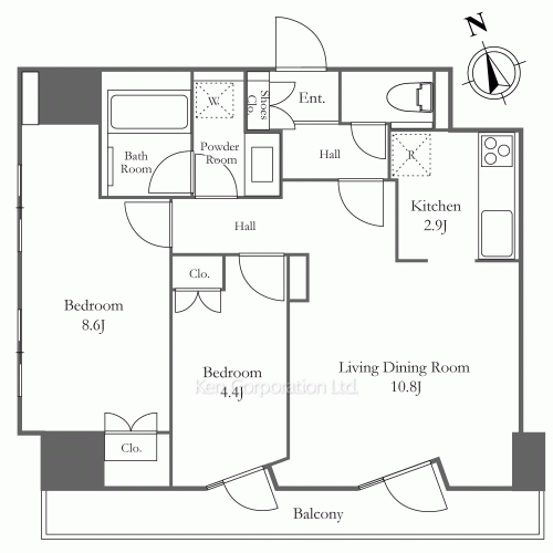 ベルファース芝浦タワーの写真 間取り