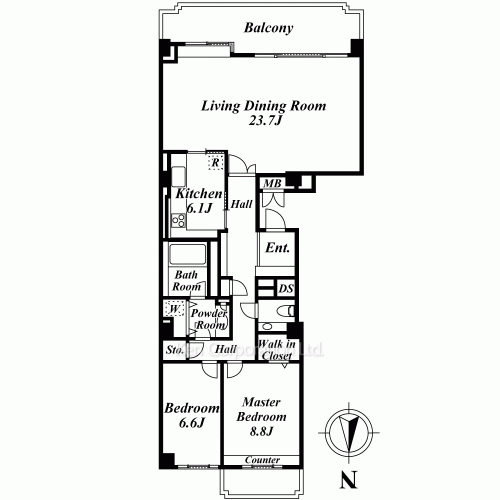 広尾ガーデンヒルズの写真 間取り