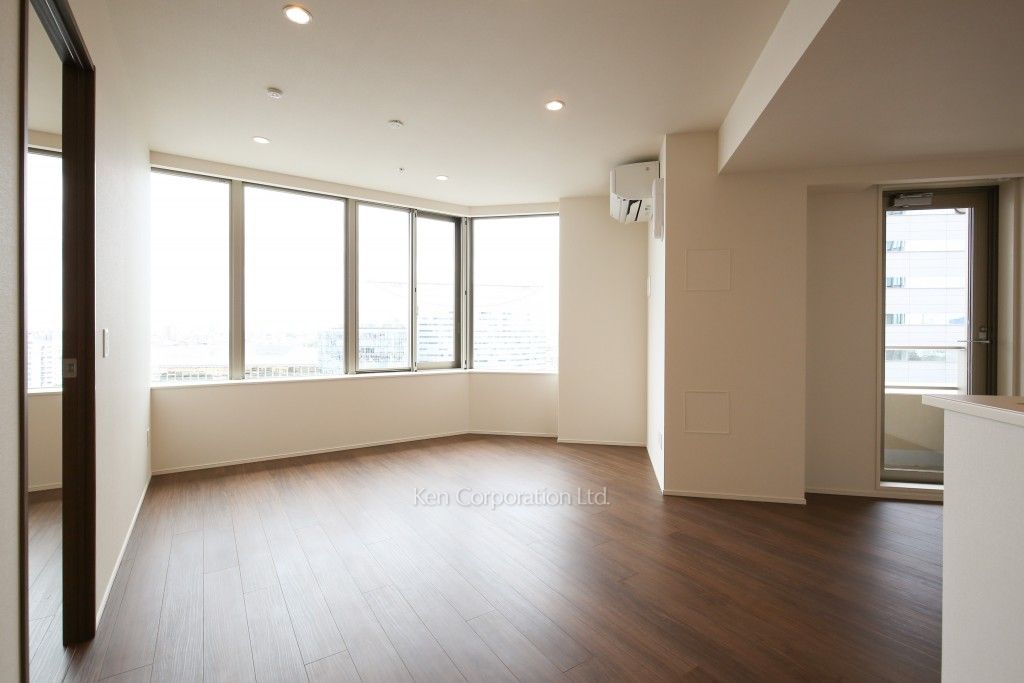 目黒第一マンションズの写真 居室（LDなど） ※12階の同じ間取タイプを撮影。仕様が異なることがあります。