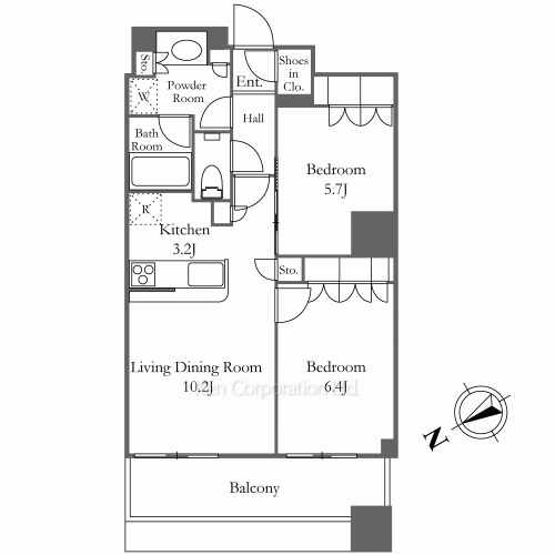 ザ・パークハウス西新宿タワー60の写真 間取り