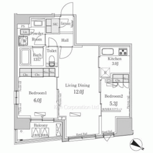 パークアクシス日本橋堀留町の写真 間取り