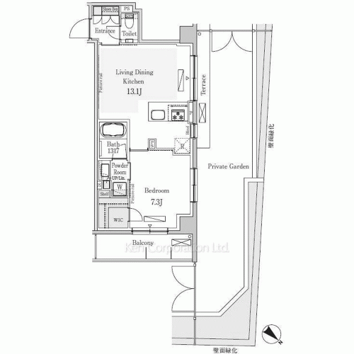パークアクシス表参道レジデンスの写真 間取り