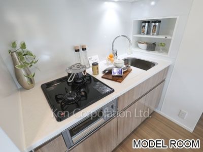 パークアクシス飯田橋レジデンスの写真 キッチン※ＭＯＤＥＬ ROOM ※6階の同じ間取タイプを撮影。仕様が異なることがあります。