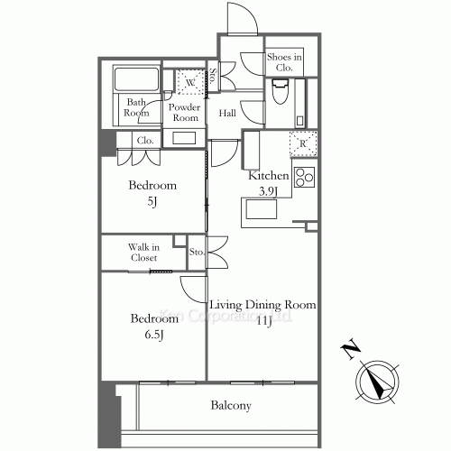 ジオ南青山の写真 間取り