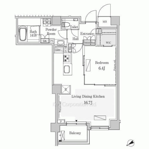 パークアクシスプレミア表参道の写真 間取り