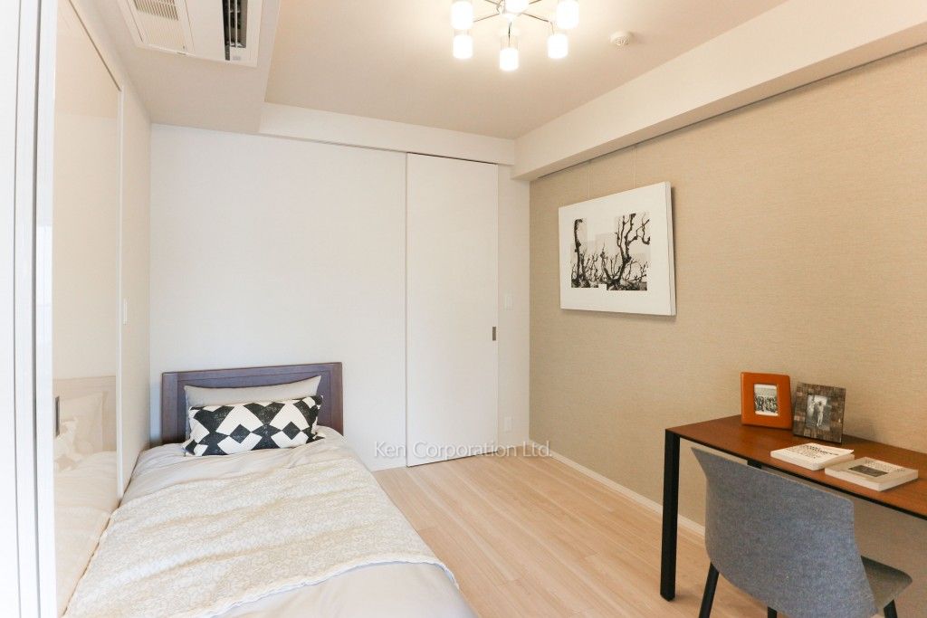 パークアクシスプレミア表参道の写真 ベッドルーム※MODEL ROOM ※4階の同じ間取タイプを撮影。仕様が異なることがあります。