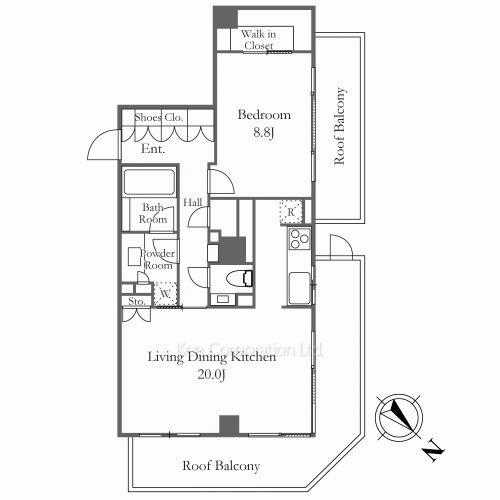 パークアクシス表参道レジデンスの写真 間取り