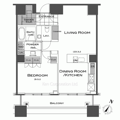 パークアクシス青山一丁目タワーの写真 間取り
