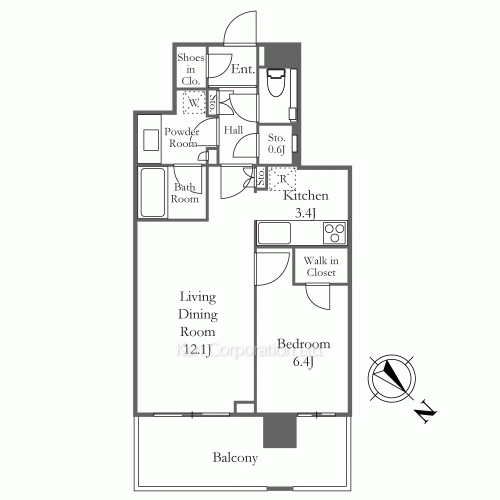 クロスエアタワーの写真 間取り