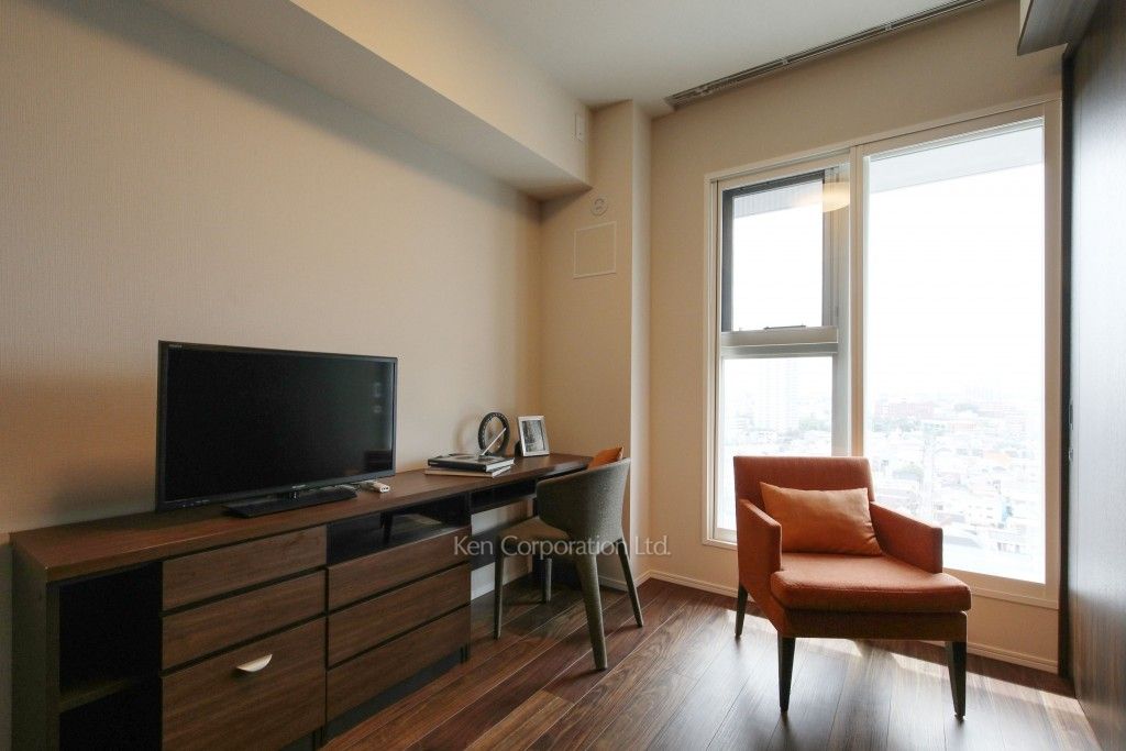 ベッドルーム※MODEL ROOM ※15階の同じ間取タイプを撮影。仕様が異なることがあります。（14階・3LDK）  ※写真の無断転載禁止