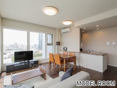 大崎ガーデンレジデンスの写真 リビングダイニング※MODEL ROOM ※15階の同じ間取タイプを撮影。仕様が異なることがあります。