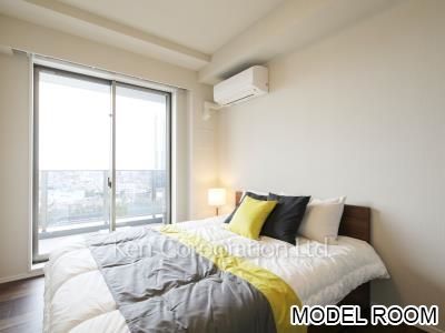 大崎ガーデンレジデンスの写真 ベッドルーム※MODEL ROOM ※15階の同じ間取タイプを撮影。仕様が異なることがあります。