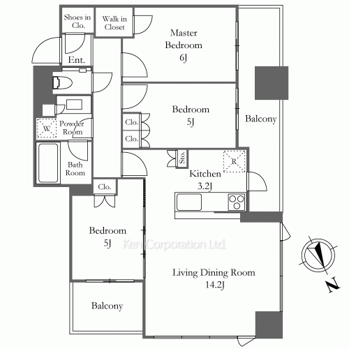 大崎ガーデンレジデンスの写真 間取り