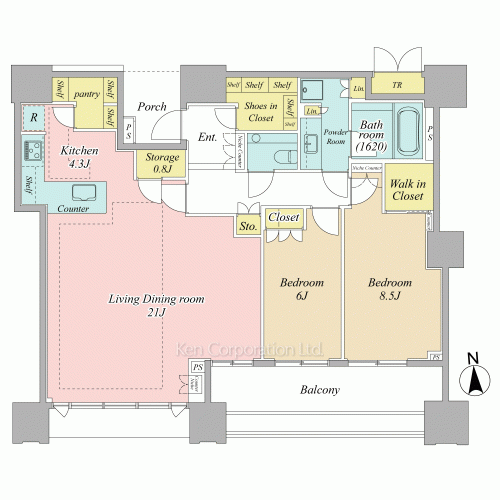 DEUX TOURS CANAL&SPAの写真 間取り