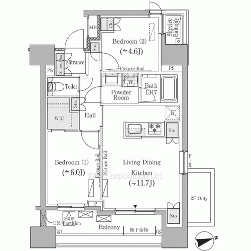 パークアクシス御茶ノ水ヒルトップの写真 間取り