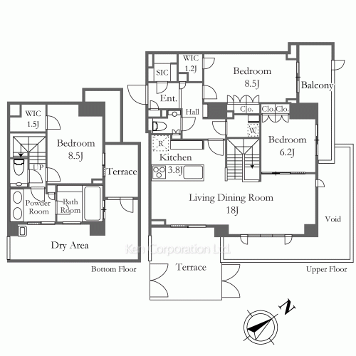 THE SANMAISON 表参道の写真 間取り