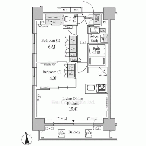 パークアクシス学芸大学レジデンスの写真 間取り