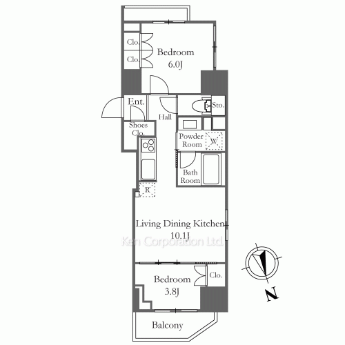 パークアクシス虎ノ門の写真 間取り