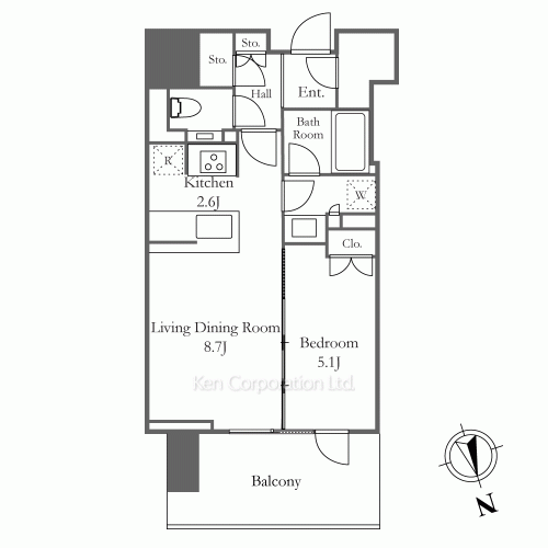 グランドヒルズ恵比寿の写真 間取り