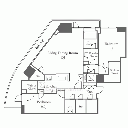 パークコート乃木坂ザ・タワーの写真 間取り