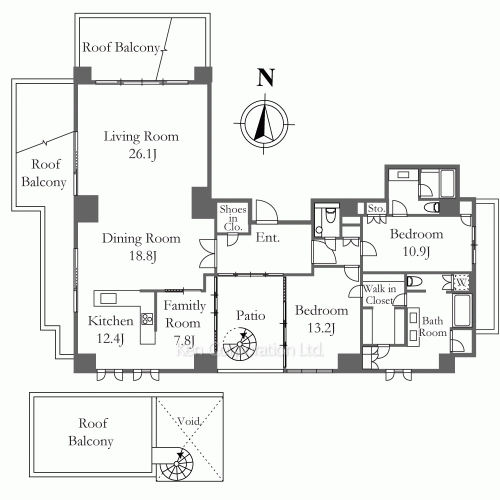 THE CONOE三田綱町の写真 間取り