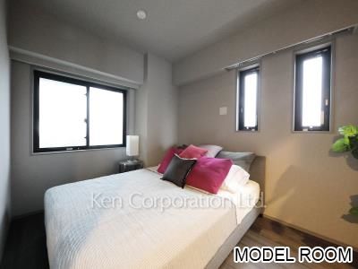 ジオイド三番町の写真 ベッドルーム　※MODEL ROOM ※10階の同じ間取タイプを撮影。仕様が異なることがあります。