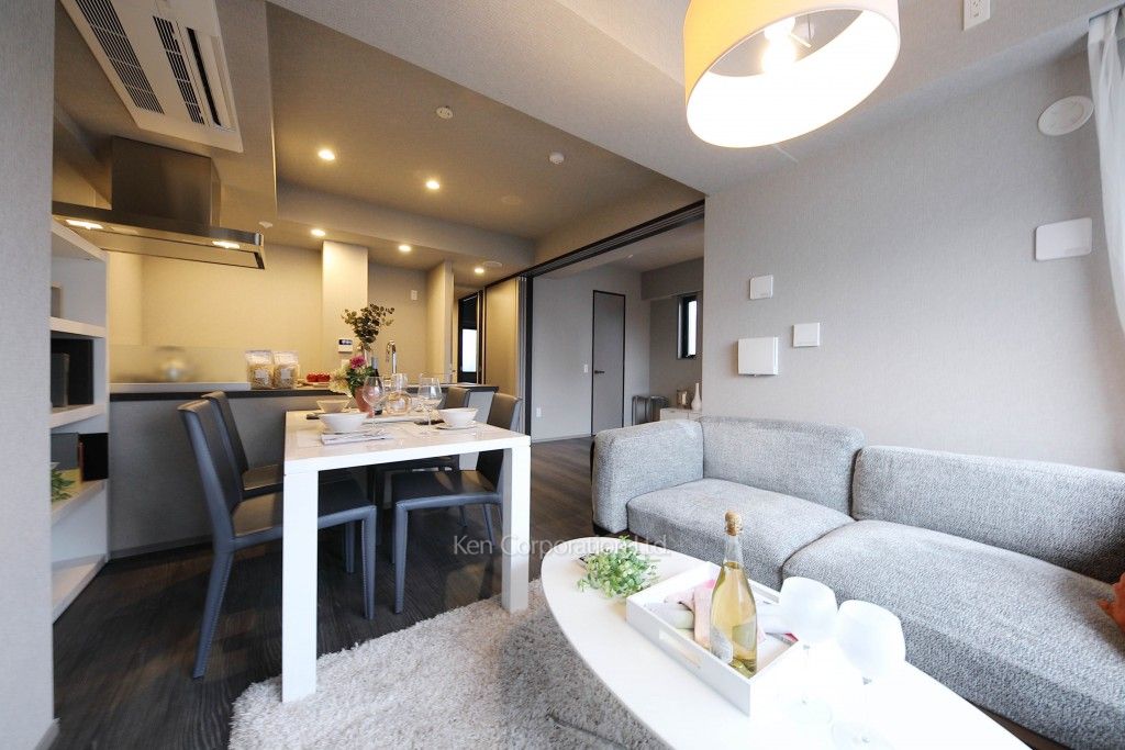 ジオイド三番町の写真 居室（LDなど）　※MODEL ROOM ※10階の同じ間取タイプを撮影。仕様が異なることがあります。