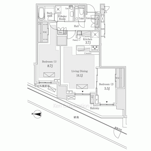 ザ・パークハウス恵比寿南の写真 間取り