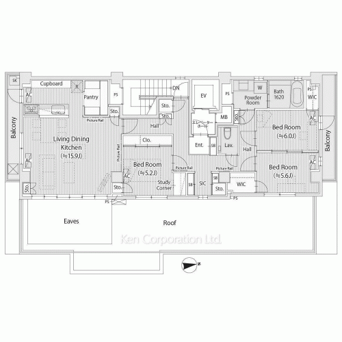 Court Hatsudaiの写真 間取り