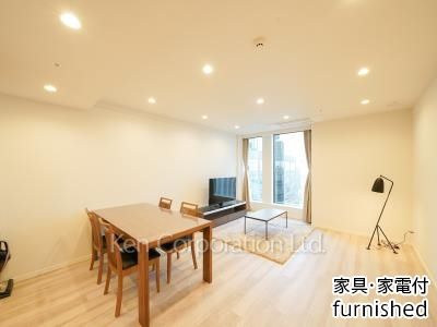 居室（LDなど）　※家具家電付 ※23階の同じ間取タイプを撮影。仕様が異なることがあります。