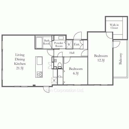 COMODO恵比寿の写真 間取り
