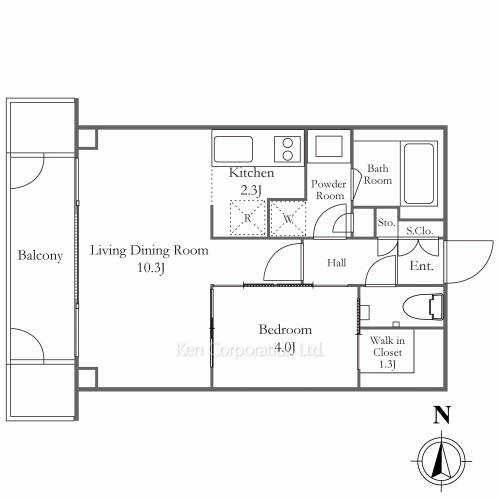 ウィズ原宿レジデンスの写真 間取り