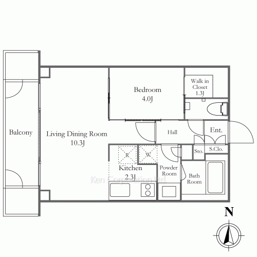 ウィズ原宿レジデンスの写真 間取り