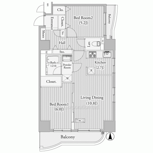 センテニアルタワーの写真 間取り