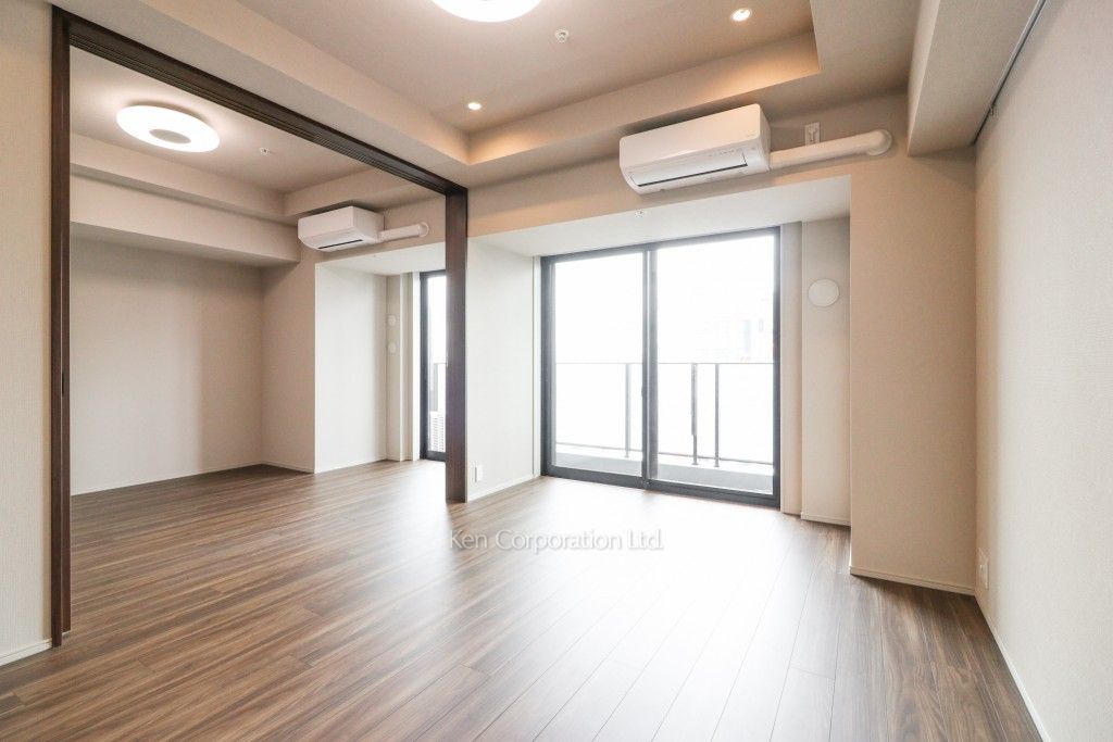 東京ポートシティ竹芝 レジデンスタワーの写真 居室（LDなど） ※18階の同じ間取タイプを撮影。仕様が異なることがあります。