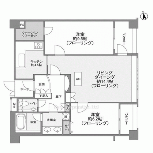 パレスサイド三番町の写真 間取り
