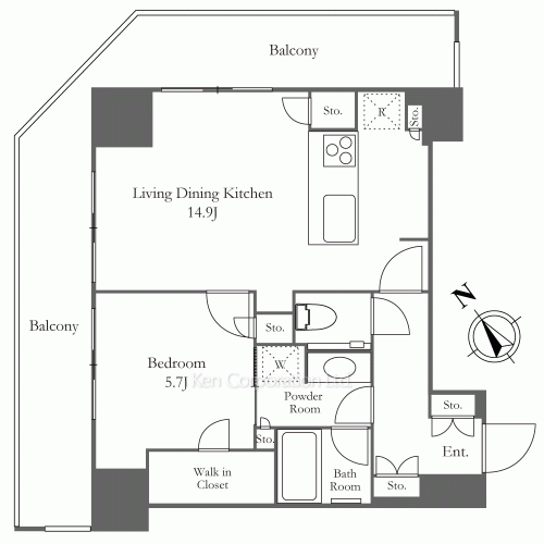東京ポートシティ竹芝 レジデンスタワーの写真 間取り