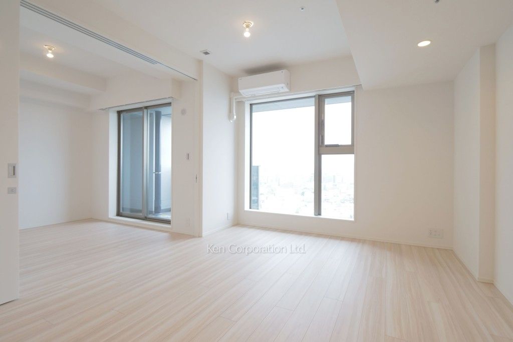 大崎ガーデンレジデンスの写真 居室（LDなど） ※19階の同じ間取タイプを撮影。仕様が異なることがあります。