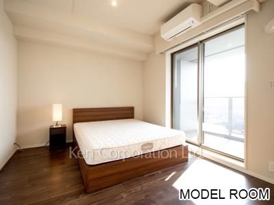 大崎ガーデンレジデンスの写真 ベッドルーム※MODEL ROOM ※9階の同じ間取タイプを撮影。仕様が異なることがあります。