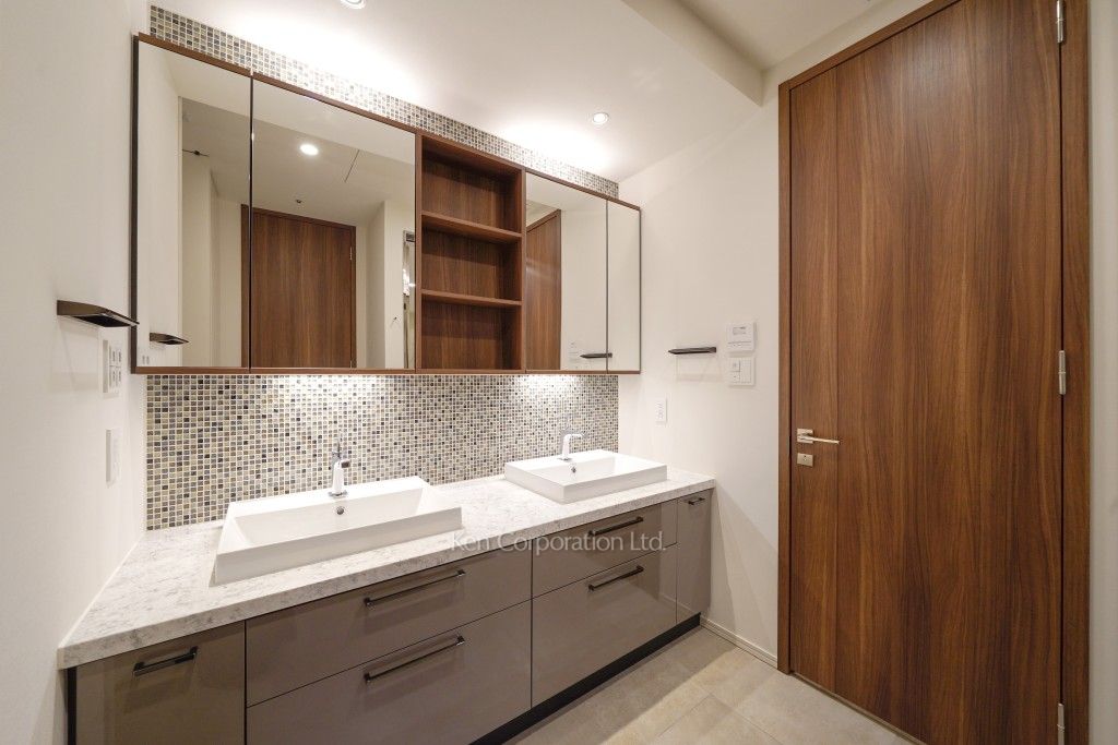 クラス青山の写真 パウダールーム ※22階の同じ間取タイプを撮影。仕様が異なることがあります。