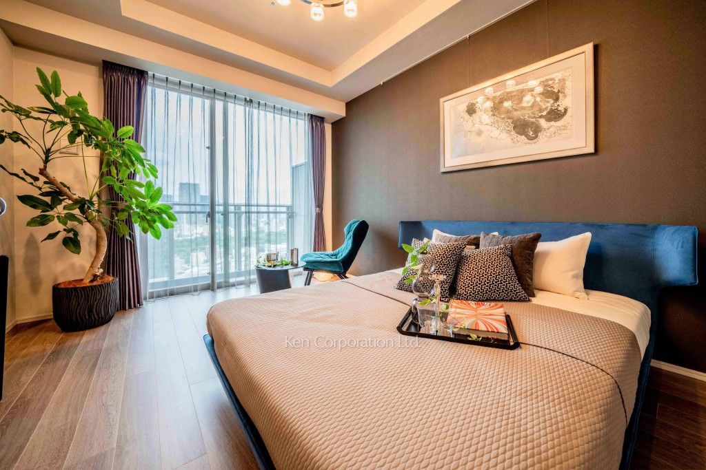 クラス青山の写真 マスターベッドルーム　※MODEL ROOM ※24階の同じ間取タイプを撮影。仕様が異なることがあります。