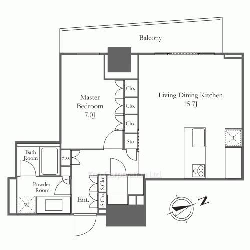 Coteau Nishi Azabuの写真 間取り