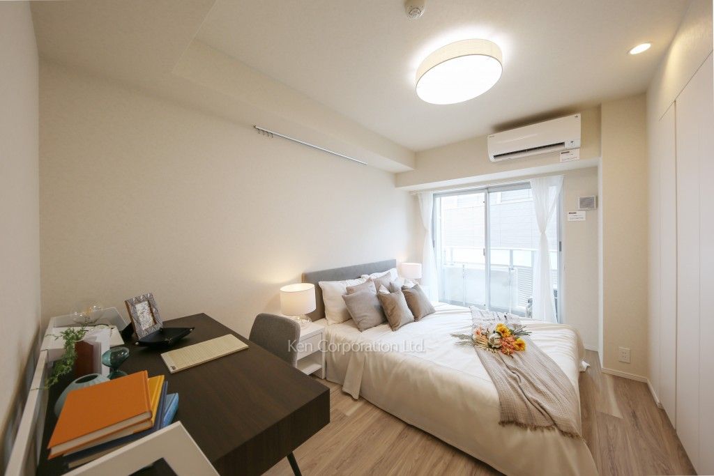 パークアクシス三番町の写真 ベッドルーム　※MODEL ROOM ※6階の同じ間取タイプを撮影。仕様が異なることがあります。