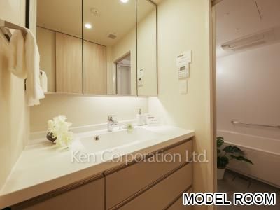 パークアクシス三番町の写真 パウダールーム　※MODEL ROOM ※6階の同じ間取タイプを撮影。仕様が異なることがあります。